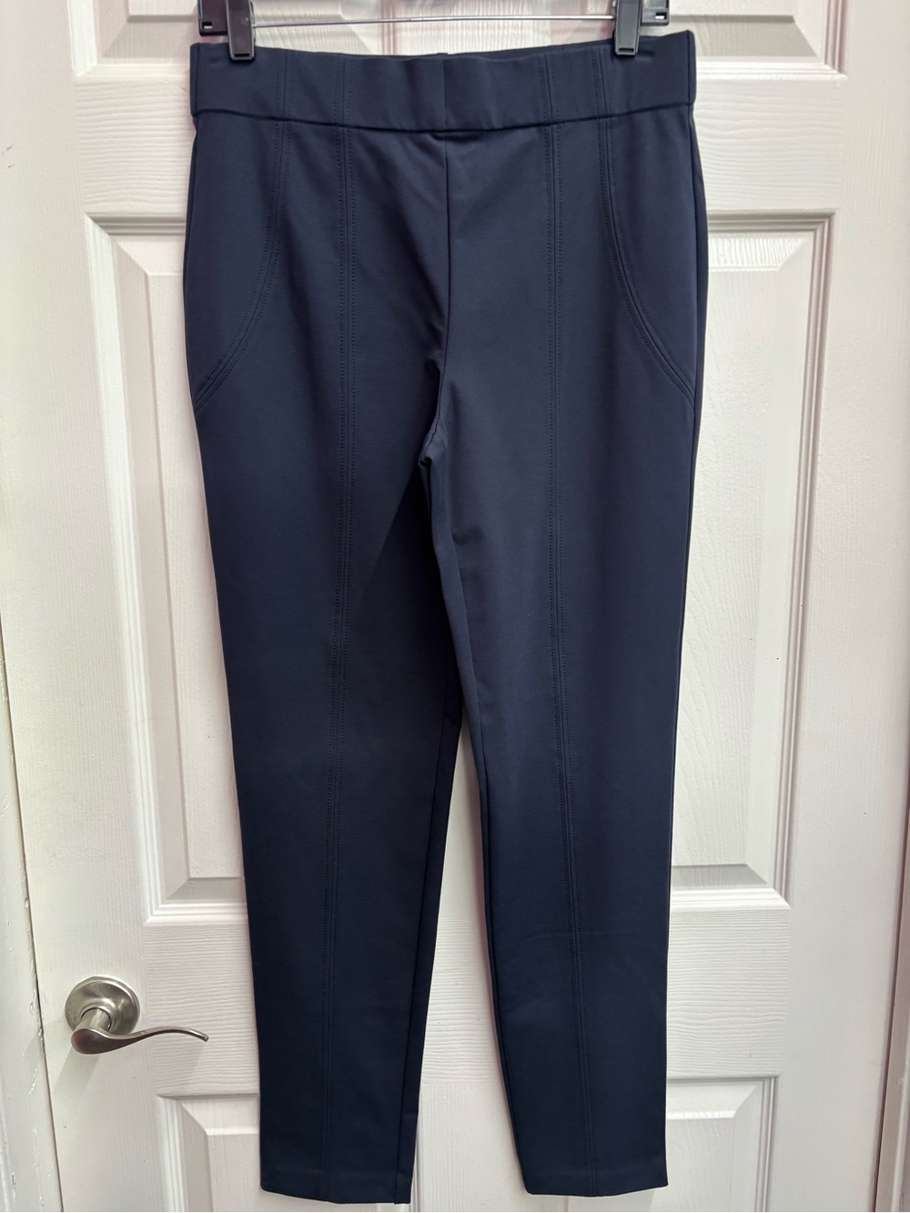 Thalian Navy Straight-Leg Women's Dress Pants